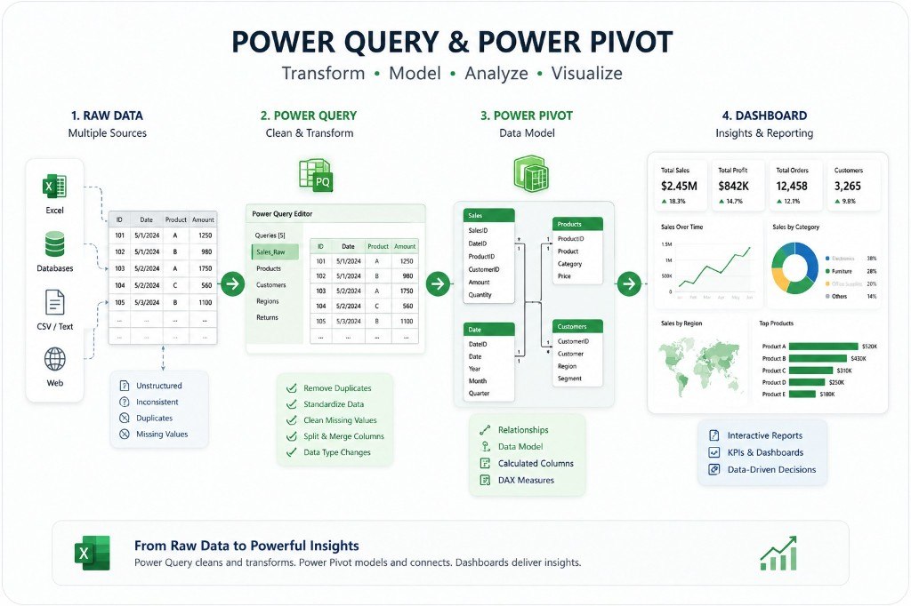 Power Query & Power Pivot Data Model
